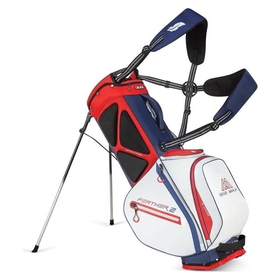 Big Max Dri Lite Feather 2 Standbag, blau/rot/weiss