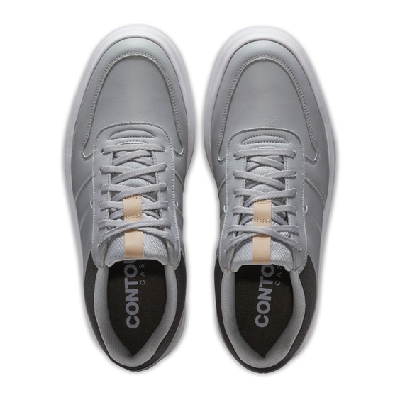 FootJoy Contour Casual Herren Golfschuhe, grau/weiss