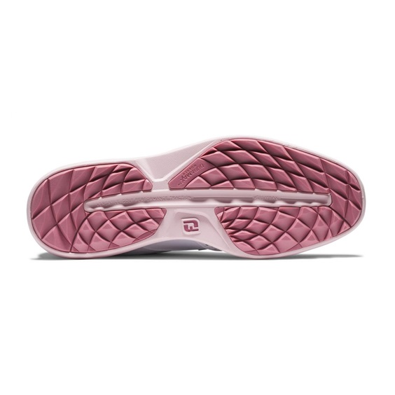 FootJoy Traditions Spikeless Damen Golfschuhe, weiss/rosa