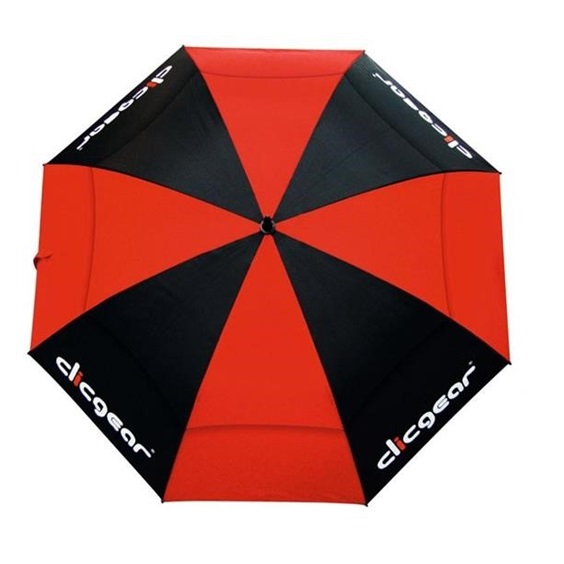 Clicgear Dual Canopy Golf Regenschirm 68", schwarz/rot