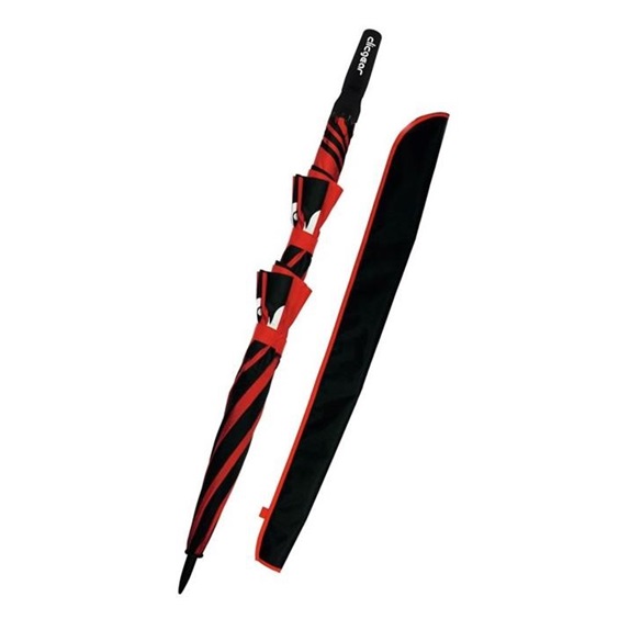 Clicgear Dual Canopy Golf Regenschirm 68", schwarz/rot