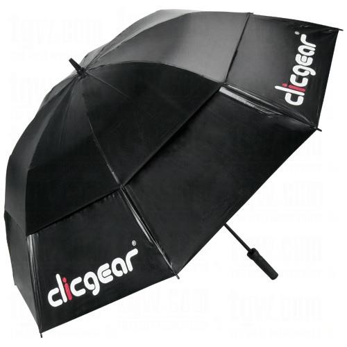 Clicgear Dual Canopy Golf Regenschirm 68", schwarz