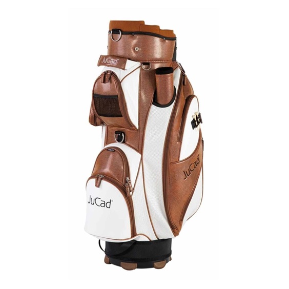 JuCad Style Cart Bag - weiss/braun