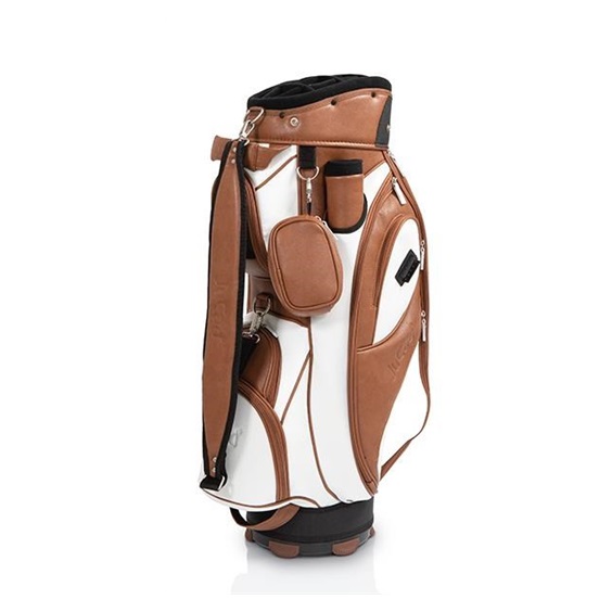 JuCad Style Cart Bag - weiss/braun