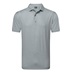 FootJoy Houndstooth Geo Lisle Herren Poloshirt, grau