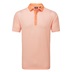 FootJoy Checker Print Lisle Herren Poloshirt, orange