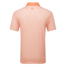 FootJoy Checker Print Lisle Herren Poloshirt, orange
