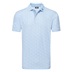 FootJoy Speckle Print Pique Herren Poloshirt, blue jay/white