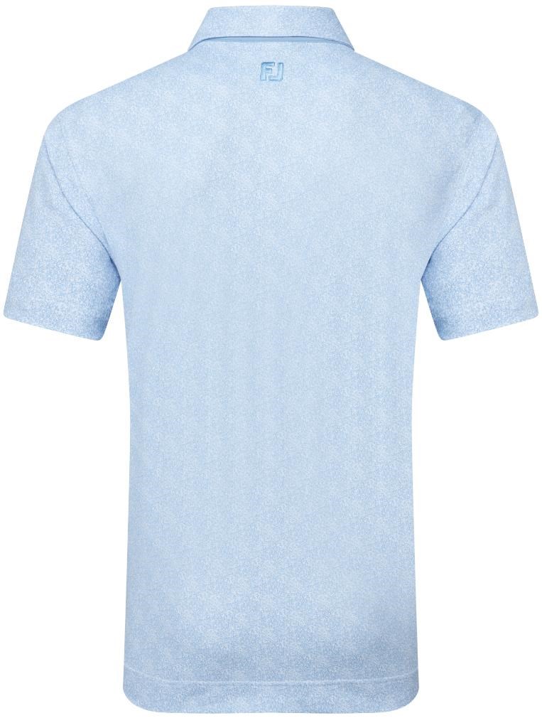 FootJoy Speckle Print Pique Herren Poloshirt, blue jay/white