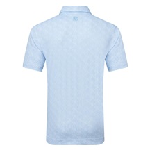 FootJoy Speckle Print Pique Herren Poloshirt, blue jay/white
