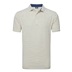 FootJoy Balance Stripe Lisle Herren Poloshirt, white/navy/grey/taxi