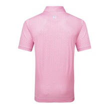 FootJoy Citrus Print Lisle mens polo Herren Poloshirt, rosa
