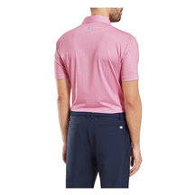 FootJoy Citrus Print Lisle mens polo Herren Poloshirt, rosa
