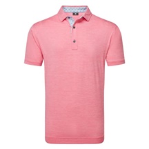 FootJoy Heather Lisle with Trim Herren Poloshirt, rosa