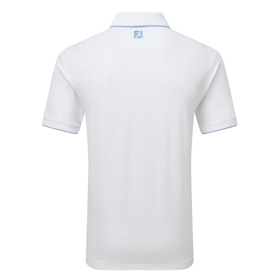FootJoy Tipped Pique Herren Poloshirt, weiss