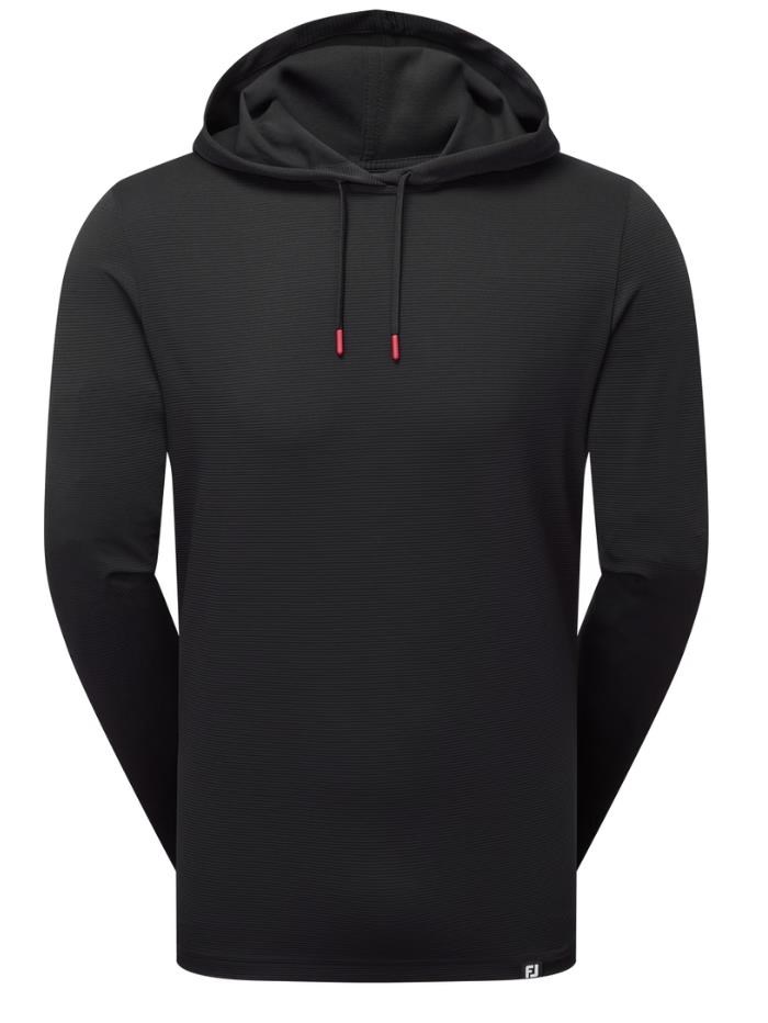 FootJoy Ottoman Jacquard Hoodie Herren Sweatshirt, schwarz
