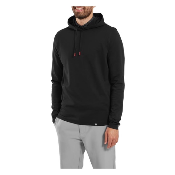 FootJoy Ottoman Jacquard Hoodie Herren Sweatshirt, schwarz