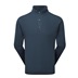 FootJoy Drirelease Button Placket Herren Knopfleisten Pullover, dark denim