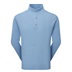 FootJoy Drirelease Button Placket Herren Knopfleisten Pullover, blau
