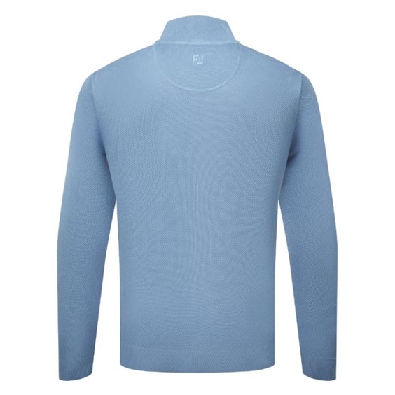 FootJoy Drirelease Button Placket Herren Knopfleisten Pullover, blau