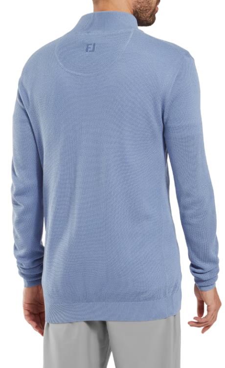 FootJoy Drirelease Button Placket Herren Knopfleisten Pullover, blau