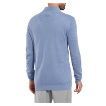 FootJoy Drirelease Button Placket Herren Knopfleisten Pullover, blau