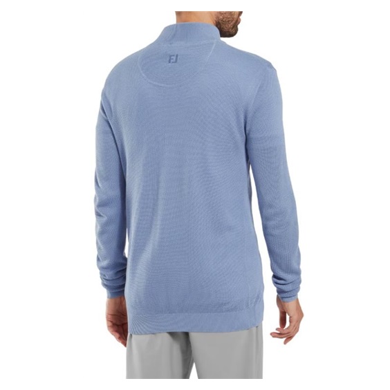 FootJoy Drirelease Button Placket Herren Knopfleisten Pullover, blau