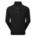 FootJoy Drirelease Button Placket Herren Knopfleisten Pullover, schwarz
