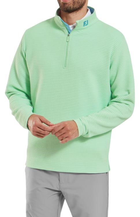 FootJoy Quilt Texture Chill-Out Herren Sweatshirt, hellgrün