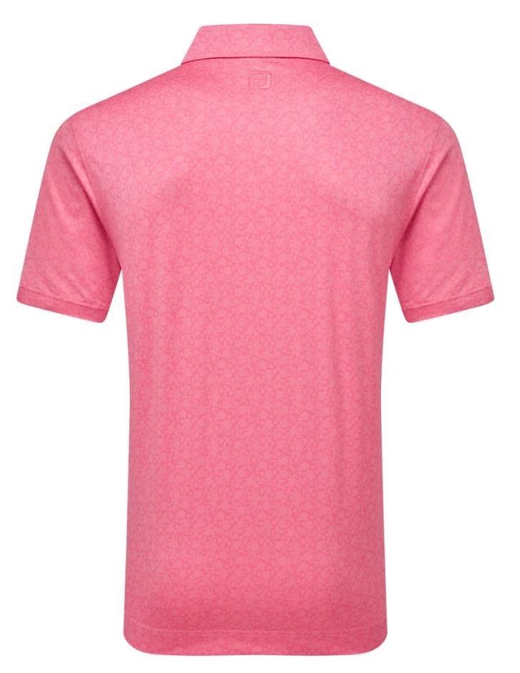 FootJoy Raker Print Lisle Herren Poloshirt, rosa