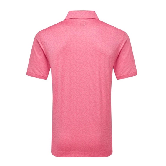 FootJoy Raker Print Lisle Herren Poloshirt, rosa