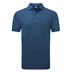 FootJoy Micro Feeder Stripe Lisle Herren Poloshirt, dunkelblau