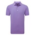 FootJoy Micro Feeder Stripe Lisle Herren Poloshirt, marine/pink