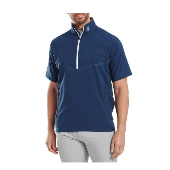FootJoy Zephyr Short Sleeve Windshirt Herren Windjacke, Navy