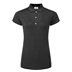 FootJoy Animal Print Cap Sleeve Lisle Damen Poloshirt, schwarz