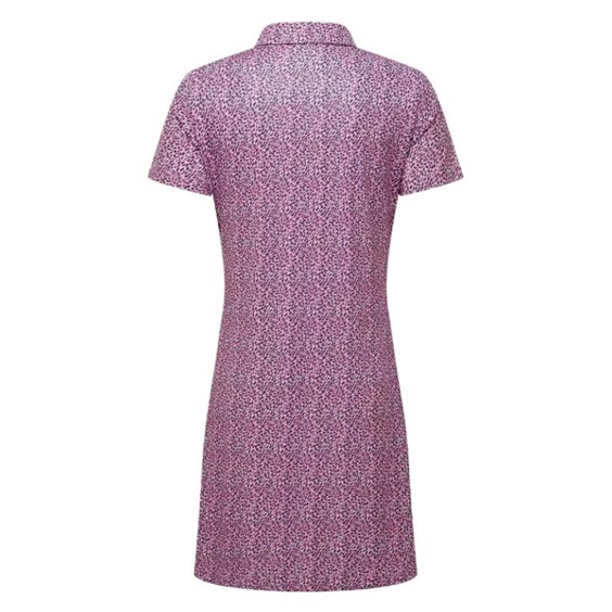 FootJoy Animal Print Damen Golfkleid, rosa/schwarz