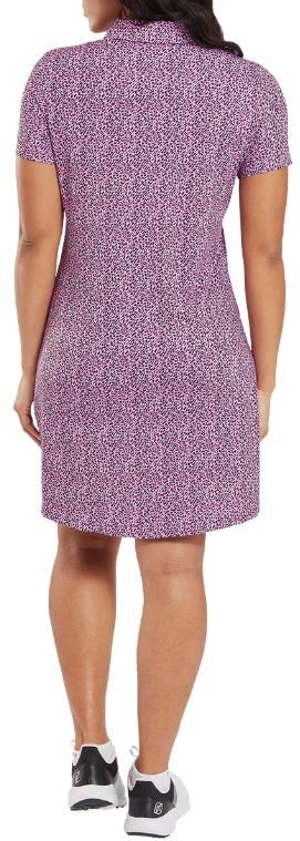 FootJoy Animal Print Damen Golfkleid, rosa/schwarz