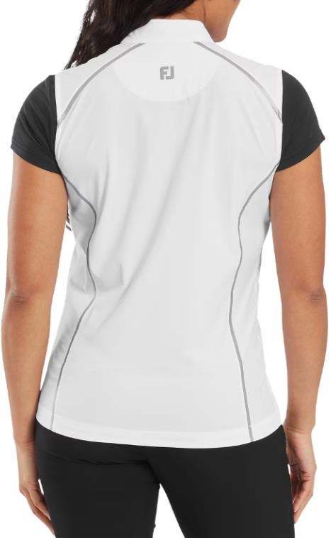 FootJoy TempoSeries Full-Zip Damen Weste, weiss/silber