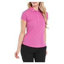 FootJoy Cap Sleeve Lisle Damen Poloshirt, rosa