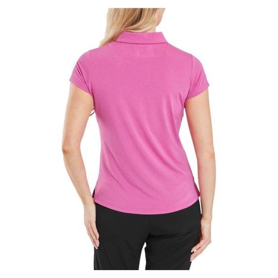 FootJoy Cap Sleeve Lisle Damen Poloshirt, rosa