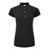 FootJoy Cap Sleeve Lisle Damen Poloshirt, schwarz