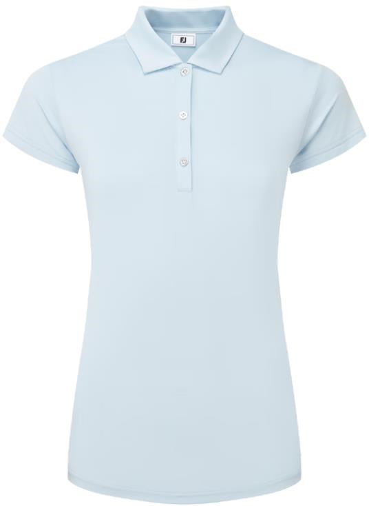 FootJoy Cap Sleeve Lisle Damen Poloshirt, skyway
