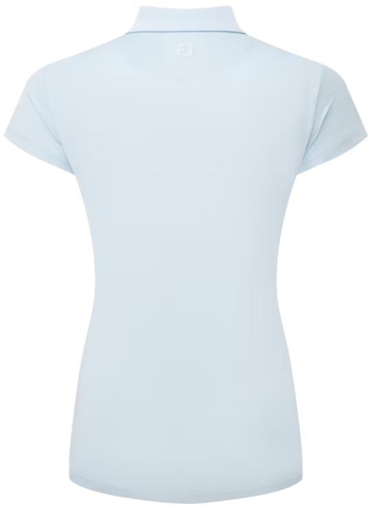 FootJoy Cap Sleeve Lisle Damen Poloshirt, skyway