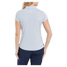 FootJoy Cap Sleeve Lisle Damen Poloshirt, skyway