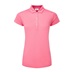 FootJoy Painted Floral Cap Sleeve Lisle Damen Poloshirt, rosa