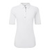 FootJoy Half Sleeve Ruched Lisle Damen Poloshirt, weiss