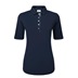 FootJoy Half Sleeve Ruched Lisle Damen Poloshirt, dunkelblau