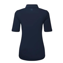 FootJoy Half Sleeve Ruched Lisle Damen Poloshirt, dunkelblau
