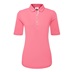 FootJoy Half Sleeve Ruched Lisle Damen Poloshirt, rosa