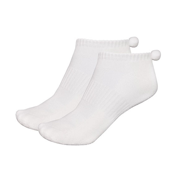 FootJoy Pro-Dry Pom-Pom Damen Golfsocken, 1Paar, weiss
